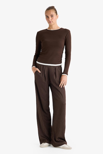 Slim Fit Ribana Long Sleeve T-Shirt