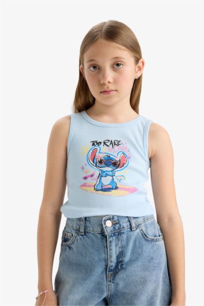 Débardeur Lilo & Stitch à col rond pour fille