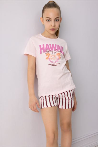 Пижама для девочек, комплект из 2 предметов, стандартный крой