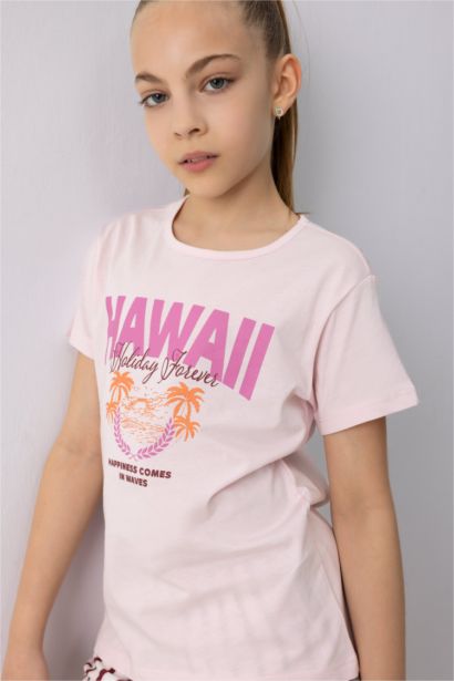 Пижама для девочек, комплект из 2 предметов, стандартный крой