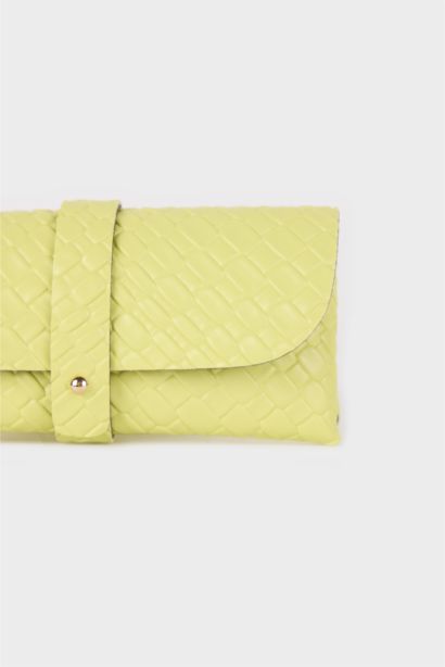 Woman Knitted Patterned Sunglasses Case