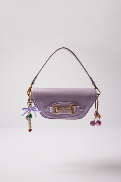 Woman Cherry Charm Keychain