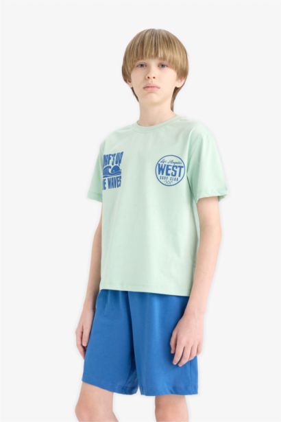 Ensemble Pyjama T-shirt imprimé et Short pour garçon