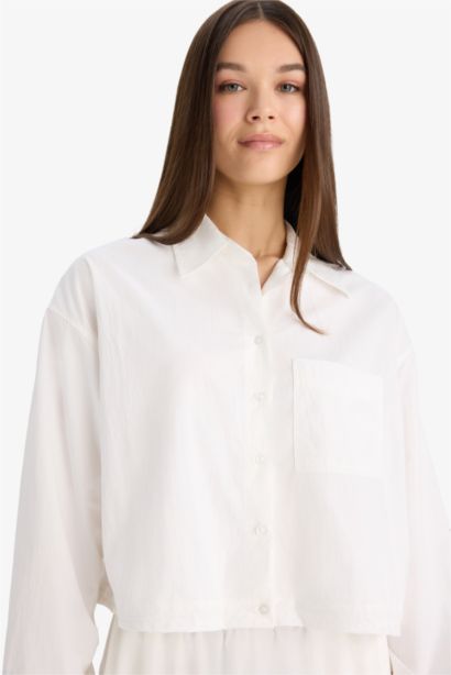 Oversize Fit Parachute Long Sleeve Shirt