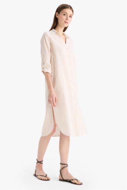 فستان بحر قطن قصة عادية من Fall in Love