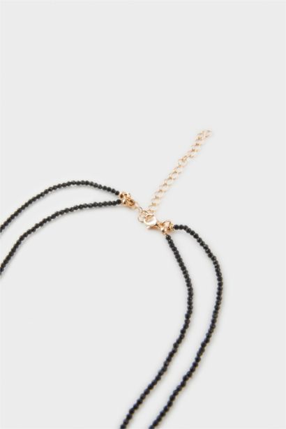 Collier cordon noir pour femme