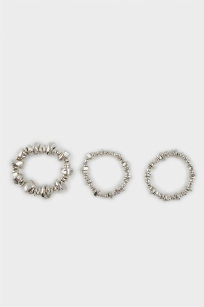 Woman 3 Piece Silver Bracelet