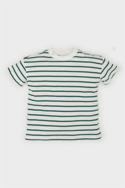 Baby Boy Crew Neck Striped T-Shirt