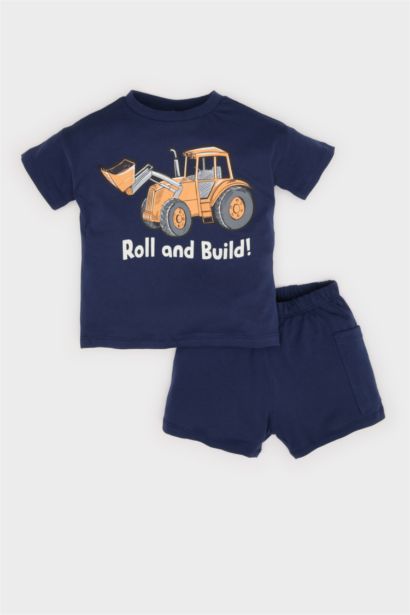 Baby Boy Vehicle Printed 2 Piece Set