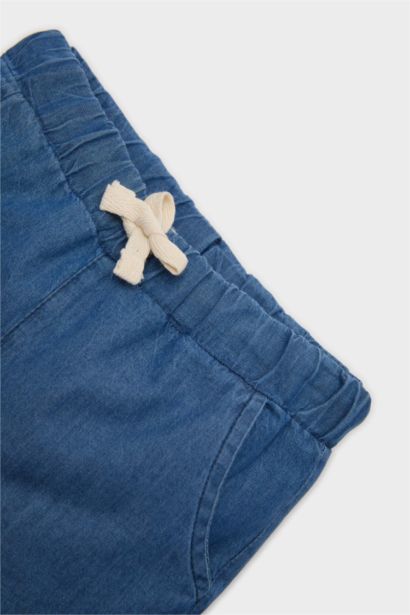 Beli Lastikli Jean Şort Erkek Bebek