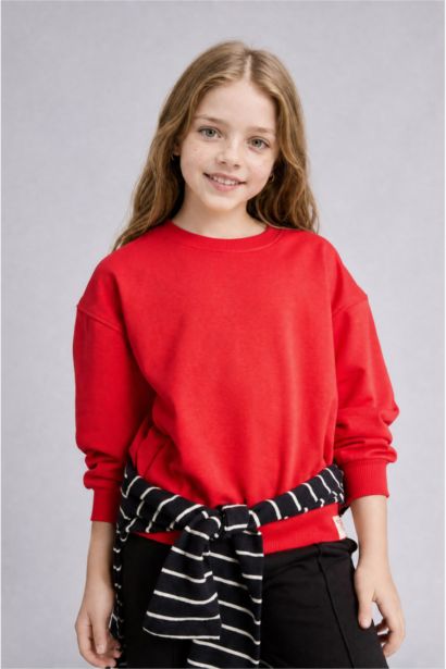 Relaxed Fit Sweatshirt Kız Çocuk
