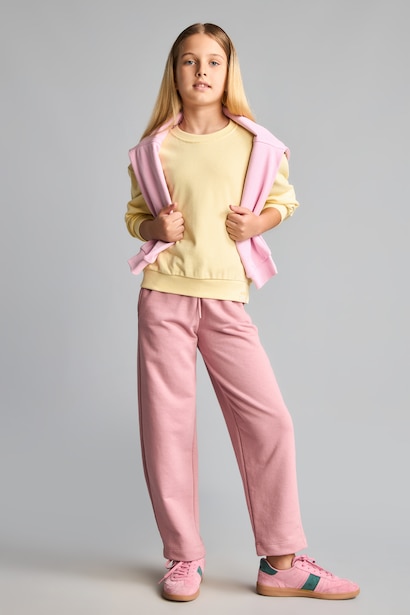 Relax Fıt Basic Sweatshırt Kız Çocuk