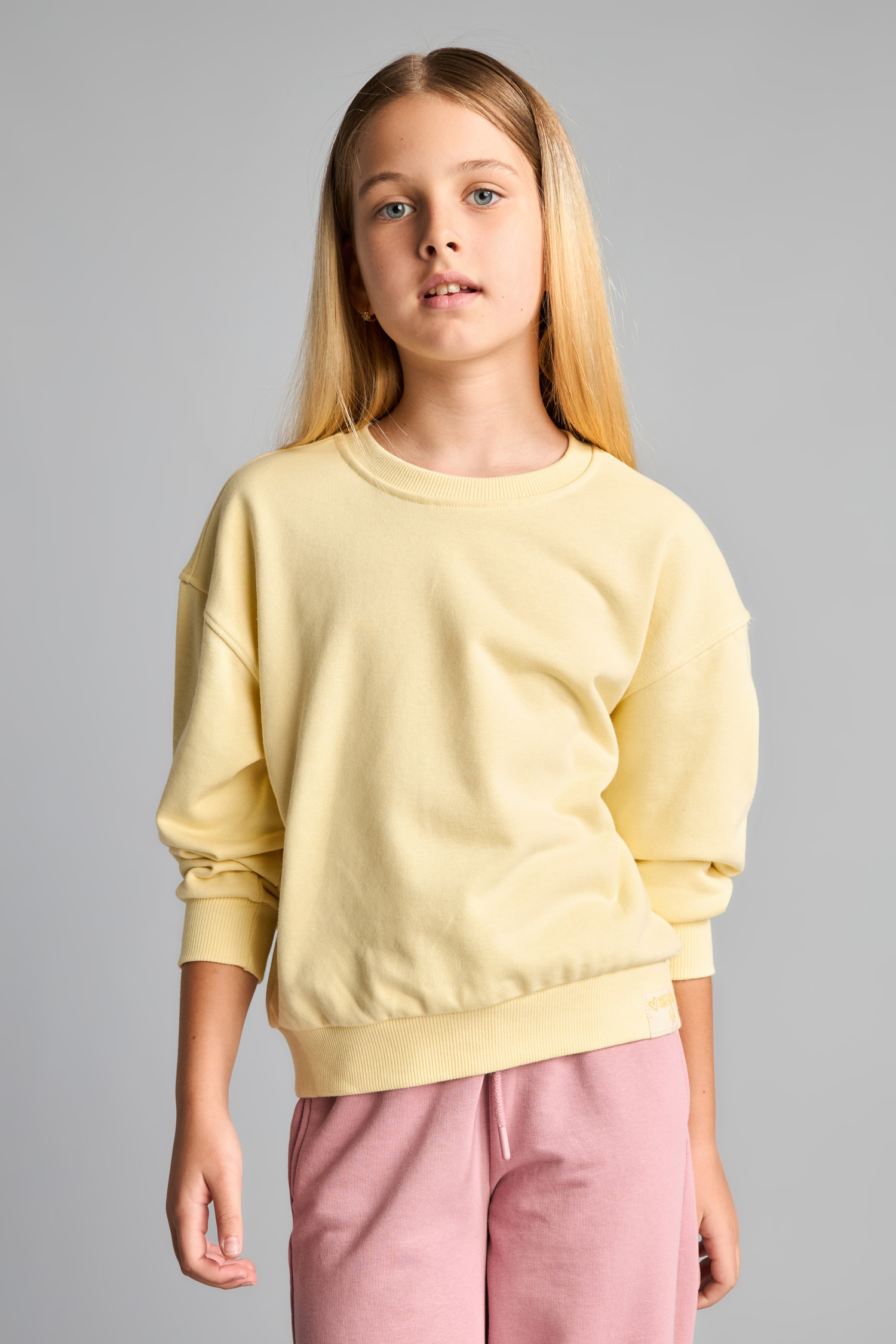 Relax Fıt Basic Sweatshırt Kız Çocuk