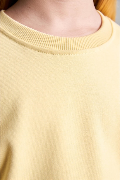 Relax Fıt Basic Sweatshırt Kız Çocuk
