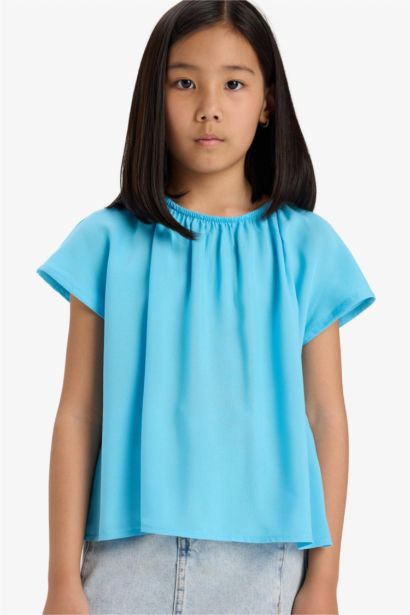 Girl Short Sleeve Blouse