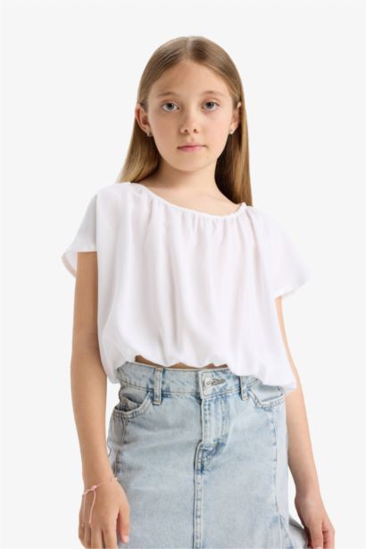 Girl Short Sleeve Blouse