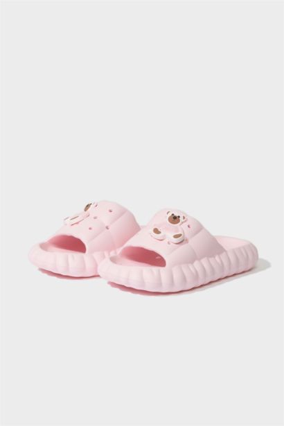 Woman Flat Sole Single Band Eva Slippers