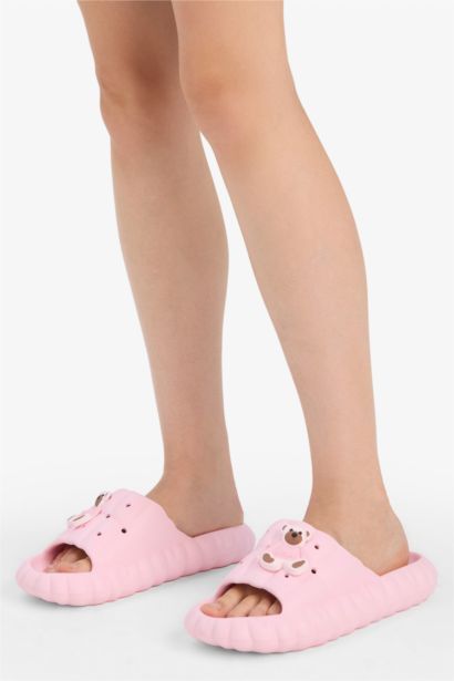 Woman Flat Sole Single Band Eva Slippers