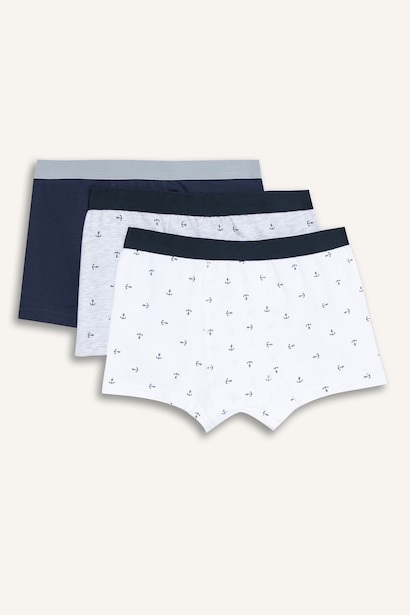 Erkek Çocuk Desenli 3'lü Boxer