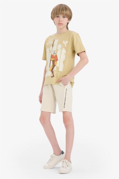 Boy Elastic Waist Printed Shorts