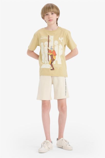 Boy Elastic Waist Printed Shorts