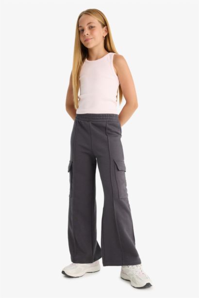 Girl Wide Leg Cargo Pants