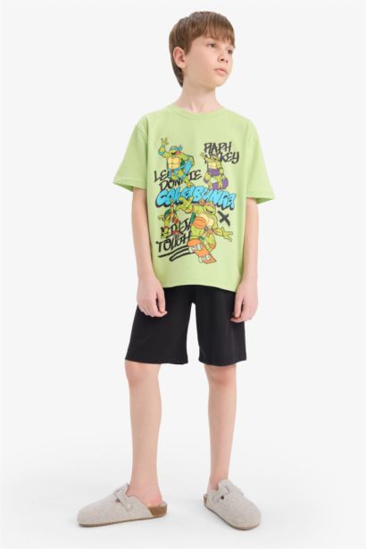 Boy Ninja Turtles-Retro Regular Fit 2 Piece Pajama Set