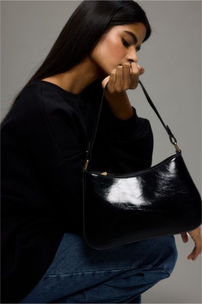 Suni Deri Omuz Çantası