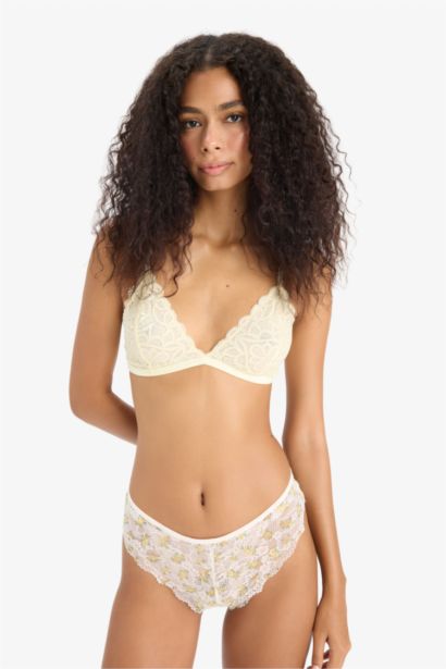 Fall in Love Lace Floral Brazilian Panty