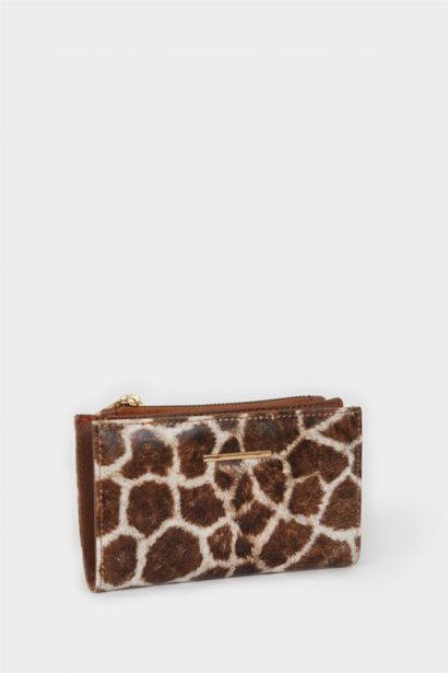 Kadın Desenli Suni Deri Cüzdan