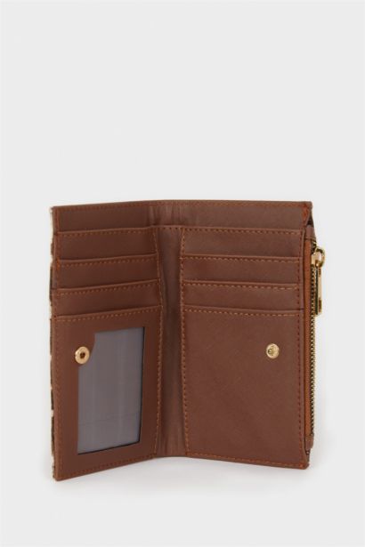 Kadın Desenli Suni Deri Cüzdan