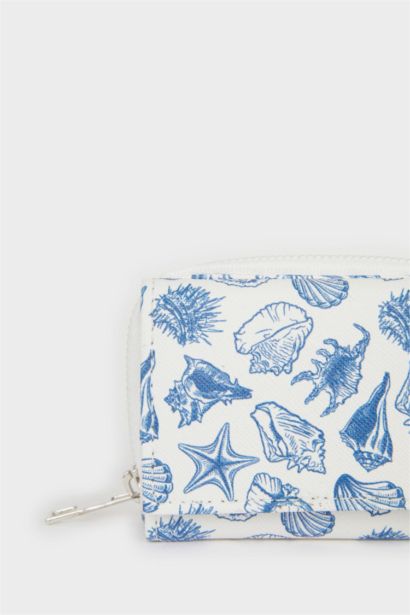 Kadın Desenli Suni Deri Cüzdan