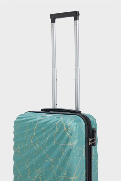 Unisex Sert Kapaklı Çekçekli Küçük Boy  Valiz