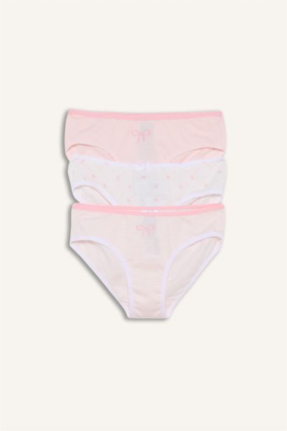 Girl Patterned 3 Piece Panties