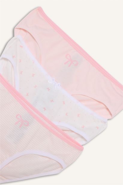 Girl Patterned 3 Piece Panties