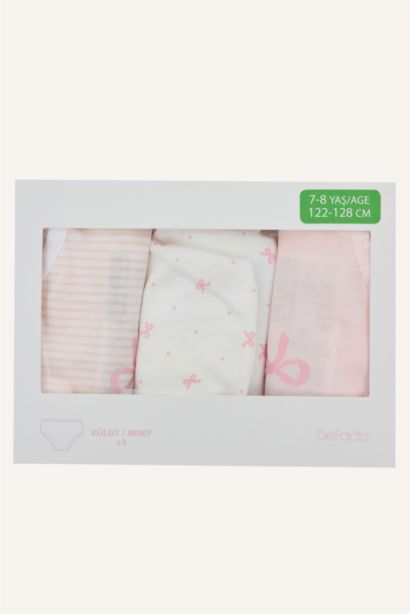 Lot de 3 Slips 100% coton pour Fille