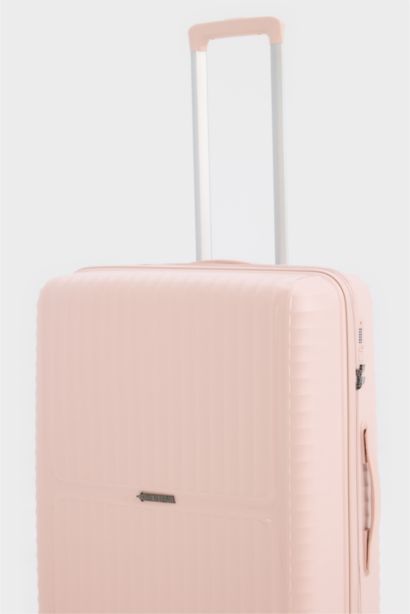 جنطة سفر للجنسين حجم كبير بغطاء صلب وعجلات