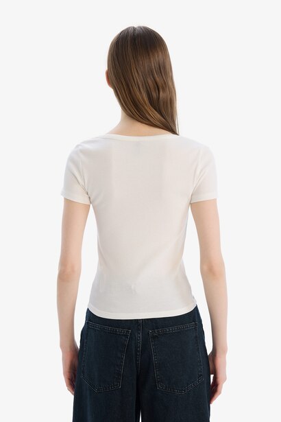 Slim Fit Camisole Short Sleeve T-Shirt
