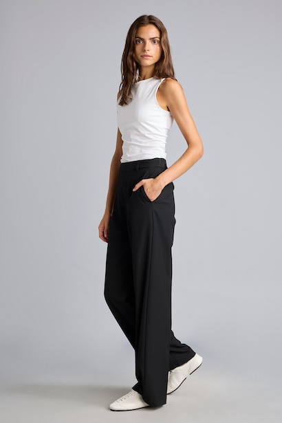 Straight Fit Yüksek Bel Pantolon
