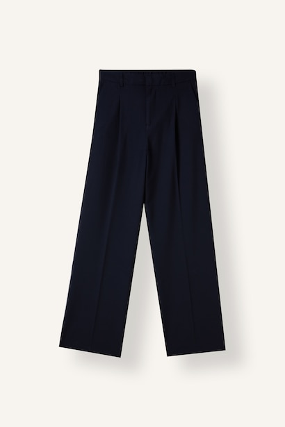 High Waist Straight Fit Trousers