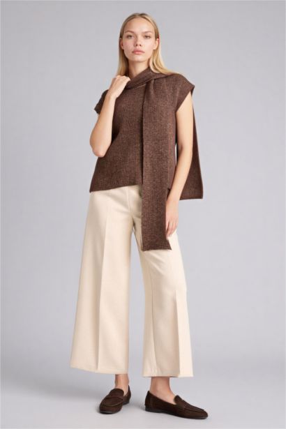 Culotte Fit Regular Hem Trousers