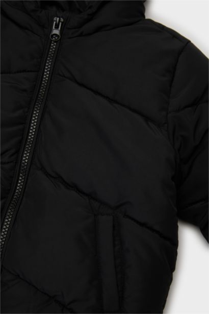 Baby Girl Windproof Waterproof Hooded Puffer Jacket