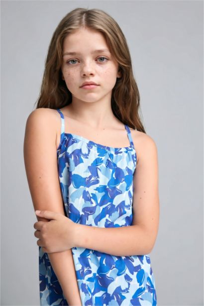 Girl Strappy Woven Dress