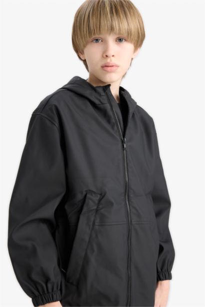 Boy Waterproof Hooded Rain Jacket
