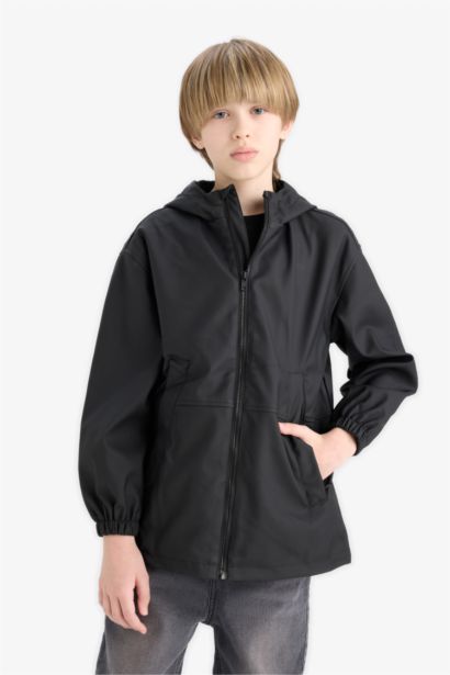 Boy Waterproof Hooded Rain Jacket