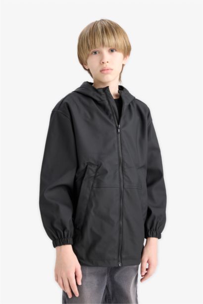 Boy Waterproof Hooded Rain Jacket