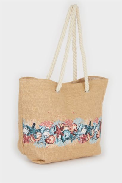 Kadın Hasır Plaj Çantası