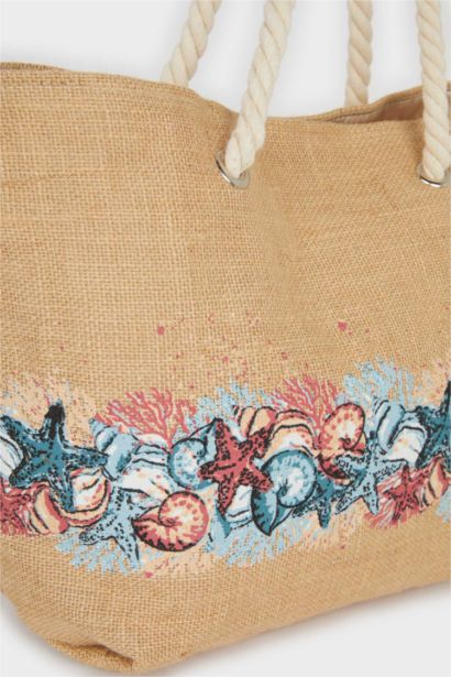 Kadın Hasır Plaj Çantası