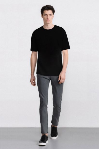 Pedro Slim Fit Super Skinny Hem Denim Trousers