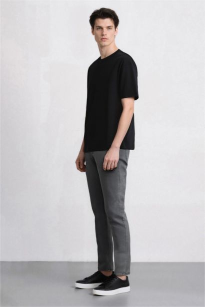 Pedro Slim Fit Super Skinny Hem Denim Trousers